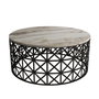 Hanah Home Mesa de Centro Selin - White Marble